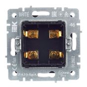 Розетка встраиваемая аудио IEK BRITE BR-S40-K47 РА10-БрА алюминий