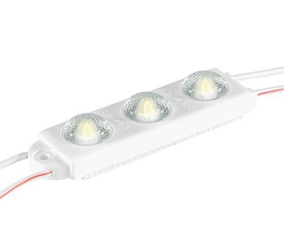 Светодиодный модуль герметичный 3led Белый дневной 2835smd 12V линейный с линзой ELFLED SOL NEXT 3
