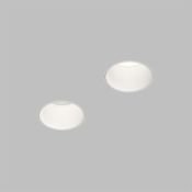 Встраиваемый светильник без лампы DENKIRS SPOT HIDE DK2146-WH GU10 круглый под шпаклевку белый