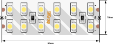 Светодиодная лента Белый холодный 3528 24V 19.2W/m 240Led/метр 00-00009249 SWG3240-24-19.2-W-M