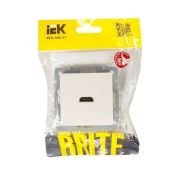 Розетка встраиваемая HDMI IEK BRITE BR-H10-K36 РHDMI-0-БрЖ жемчуг