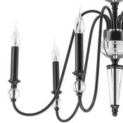 Люстра подвесная Lightstar без лампы 732067 RAGNO 6х40W E14 черный