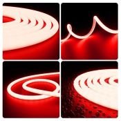 Светодиодная лента Красный 2835 24V 14.4W/m 120Led/метр 00-326 термостойкая IP68 Светодиодная лента Красный 2835 24V 14.4W/m 120Led/метр 00-326 термостойкая IP68