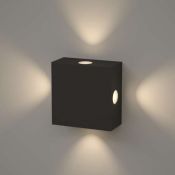 светильник   8W Белый теплый 020340 LGD-Wall-Quad-76B IP54  4 широких луча квадратный Уценка!!!