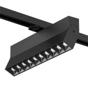 Трековый светильник однофазный  20W Белый дневной SOLID EDDER DK6646-BK IP20 на шинопровод черный