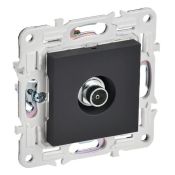 ТВ-розетка встраиваемая оконечная IEK SKANDY SK-A10-O-K53 SK-A12G графит