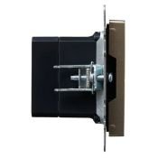Розетка встраиваемая USB IEK BRITE A+A 3,1А BR-U21-D31-K37 РЮ10-1-БрШ шампань