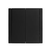 Выключатель встраиваемый двухклавишный проходной IEK FORTE&PIANO 10А FP 107 черный FP-V22-0-10-1-K02