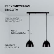 Подвесной светильник без лампы 16-63 1113/2 2x40W E27 фигурный черный