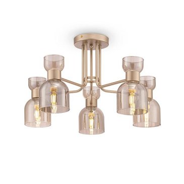 Люстра накладная Maytoni без лампы Isla FR5094PL-05G 5х40W E14 фигурная золото