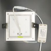 Встраиваемый светильник-панель  12W Белый  014933 LT-S160x160WH стекло 220V IP20 квадратный белый