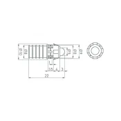 Светодиодный модуль герм. 1led Белый холодный 5V круглый 023331 ARL-D9 5V