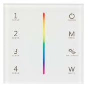 Панель встраиваемая Sens 025168 SMART-P22-RGBW White (12-24V, 4x3A, 2.4G)