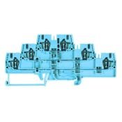 Клемма проходная WKFN 2,5 E3/35 BLAU -56.703.3055.6 сдв. заземл.