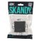 Выключатель встраиваемый двухклавишный IEK SKANDY SK-V20-0-10-K48 SK-V04T титан