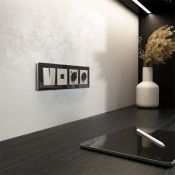 Накладка для розетки с USB  WERKEL W1279504 дымчатый
