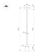 Торшер 16W Белый теплый 053772 SP-SAMSARA-FLOOR (WH) 110deg 230V IP20 белый