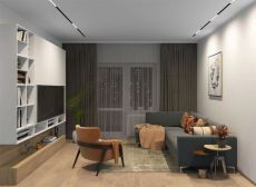 Трековый светильник однофазный  18W Белый-MIX SMART LINEAR DK8004-BK IP20 на шинопровод управляемый черный