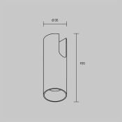 Трековый светильник 5W Белый теплый TR235-1-5W3K-B Фокус / Focus Arity IP20 чёрный