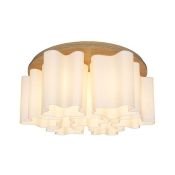 Люстра накладная Lightstar без лампы Nubi legno 802075 7х40W E27 фигурная белый/светлое дерево