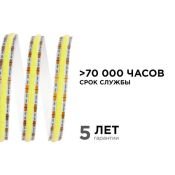 Светодиодная лента Белый дневной COB 24V 10W/m 528Led/метр 00-375 PRO 8мм IP20