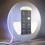 Светодиодная лента Белый теплый COB 24V 12W/m 384Led/метр герм силикон 201078 Ultra 3000K IP65