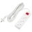 удлинитель без заземления и выключателем Uniel UL-00009997 S-CU3-7B WHITE 7м Ultra