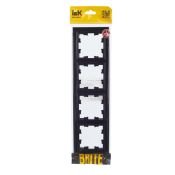 Рамка пластик 4 поста IEK BRITE BR-M42-K02 РУ-4-БрЧ черный