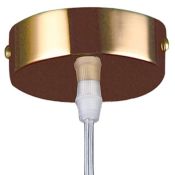 Подвесной светильник без лампы Lightstar 795322 CRISTALLO 1х40W G9 цилиндр золото/прозрачный