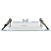 Встраиваемый светильник  12W Белый дневной  014932 LT-S160x160WH стекло 220V IP20 квадратный белый Уценка!!! с витрины