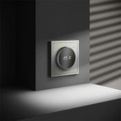 Терморегулятор электронный VOLTUM S70 с индикацией и датчиком для теплого пола сталь