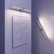 накладной светильник  12W Белый теплый 036501 SP-PICASO-M-TURN-L700 IP20 линейный светлое золото