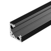 алюминиевый профиль KLUS PDS45-T-2000 ANOD Black 015033