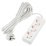 удлинитель с заземлением Uniel UL-00010002 S-GCU3-5 WHITE 5м Ultra