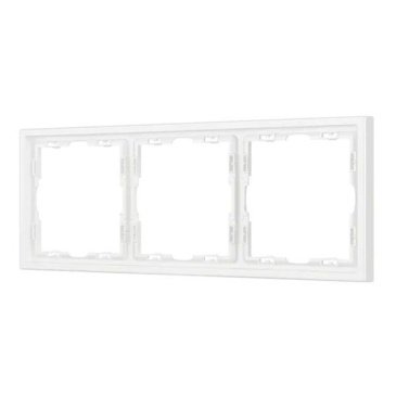 Рамка пластик 3 поста Arlight FRM-NOBE-SFPL-3-WH 054219 белый