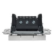 Выключатель встраиваемый трехклавишный IEK BRITE BR-V30-0-10-K01 ВС10-3-0-БрБ белый