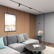 Трековый светильник  12W Белый теплый AIR GRILL DK5305-BK IP20 на магнитный шинопровод черный