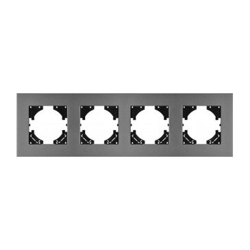 Рамка металлическая 4 поста Arlight AKIRY 049743 FRM-AKIRY-SFAL-4-SR серебристый