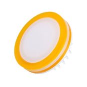 Встраиваемый светильник   5W Белый теплый 022529 LTD-80SOL-Y-5W 3000K круглый, белый с желтым корпус Уценка!!!