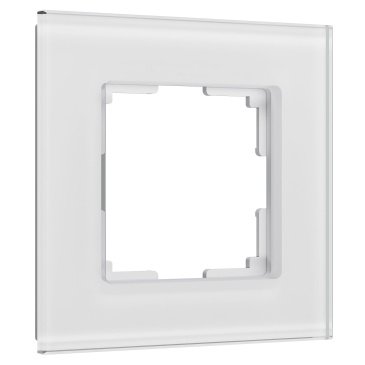 Рамка стеклянная 1 пост WERKEL Senso W0013101 белый