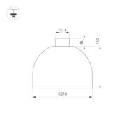 Трековый светильник  16W Белый-MIX ART-INBELT-BOWL-R210 051160 IP20 на шинопровод черный DALI