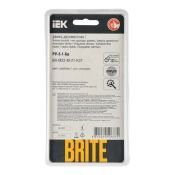 Рамка металлическая 2 поста IEK BRITE BR-M22-M-21-K37 РУ-2-1-Бр шампань RE AL