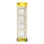 Рамка пластик 4 поста IEK BRITE BR-M42-K10 РУ-4-БрКр бежевый