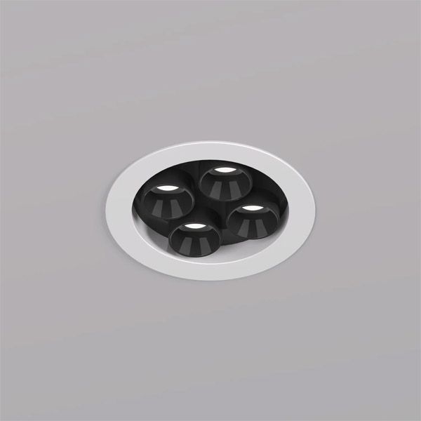 Встраиваемый светильник   8W Белый дневной DENKIRS SPACE DK2510-WB 220V IP20 круглый белый/черный