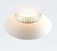 Встраиваемый светильник   8W Белый теплый  EVA MINI NOFRAME 220V IP44  круглый белый безрамочный