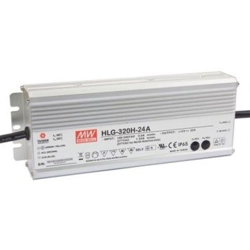 Блок питания (AC-DC) 24V 320W HLG-320H-24A герм IP67 металл