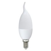 светодиодная лампа свеча на ветру Белый теплый  6W UL-00000308 LED-CW37-6W/WW/E14/FR/O Optima Volpe Уценка!!!