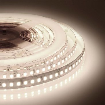 Светодиодная лента Белый теплый 2835 24V 18W/m 120Led/метр 00-301 PRO 10мм IP20 Светодиодная лента Белый теплый 2835 24V 18W/m 120Led/метр 00-301 PRO 10мм IP20
