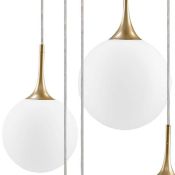 Люстра подвесная Lightstar без лампы 813062 GLOBO 6х40W E14 белый/золота
