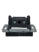 Выключатель встраиваемый двухклавишный с подсветкой IEK BRITE BR-V20-1-10-K53 ВС10-2-1-БрГ графит